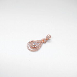 Liontin Sirkon Tear Shape 2 Susun Circle Center Kokot W/ Sirkon 700 UBS