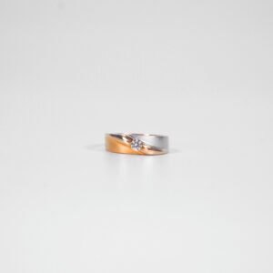 Cincin Kawin 1 mt Kombi Doft Putih,Kuning 700#