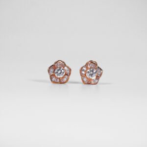 Anting Jepit Sirkon Bunga Tapper W/ 1 mt Besar Center 700 JR
