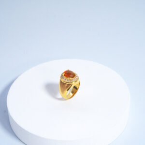 Cincin Cat Eye (Oval) Est 1,7 Carat Kr Kuning Diamond Eropa