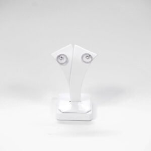Giwang Sirkon Sirkon Circle W/ 1 mt Swarovski Atas Emas Putih B17K