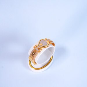 Gelang Bangkok sirkon listring 2 baris kiri kanan + H. Romawi Coax Sirkon center