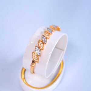 Gelang Bangle Marqis Center 11 Plat cor Marqis kombinasi Kr. Putih, kuning