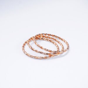 Gelang Bangle (3) Tambang Kepang Kombi Doft Putih Kuning Mesin 700 BG3