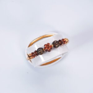 Gelang Vandora Bunga (1) coklat,bulat (2) hitam 700 BG3