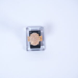 Cincin Sirkon Oval Center Listring 4 Baris Kiri Kanan Coax B.708